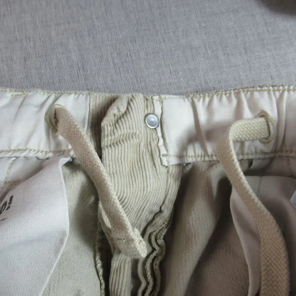 Levi’s XX Chino EZ Shorts Mens Small Beige Corduroy Elastic Waist Casual Hiking